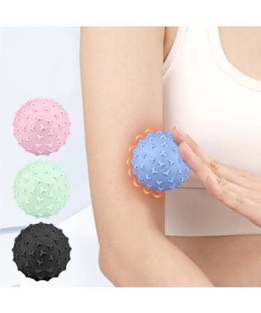 Gatuida 4-Piece Triangular Fitness & Massage Ball Set | Neck & Foot Massager Gymnastics & Yoga Balls Firm TPE Spiky Design - Buy Online on GoSupps.com