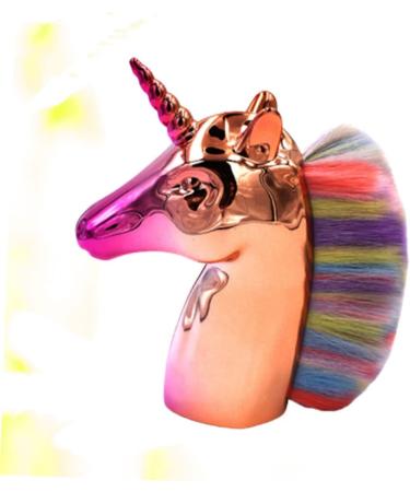 minkissy Makeup Foundation Brush 1pc Foundation Makeup Women s Suits Foundation Brush Brush for Powder Foundation Ladies Suits Unicorn Makeup Women's The Face Brush 9x8cm Golden handle color - Buy Online on GoSupps.com