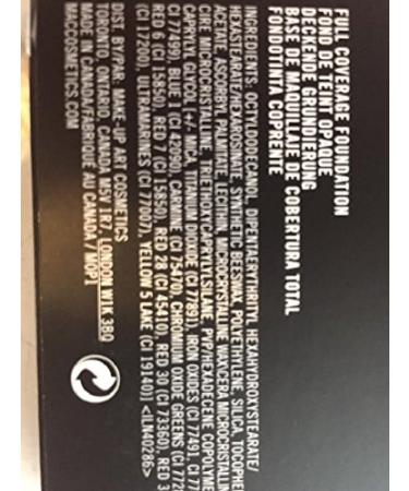 Mac Full Coverage Emollient-Based White Foundation - Long-Lasting Formula - Buy Online on GoSupps.com