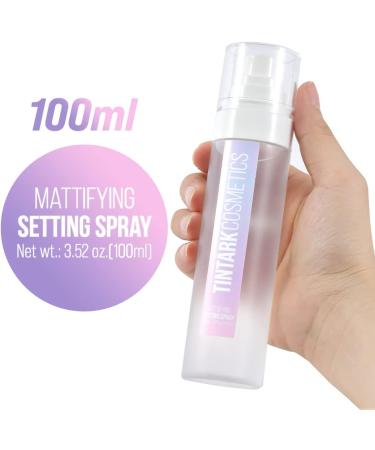 TINTARK Mattifying Setting Spray Face Setting Mist Controls Shine Hydrate Oil Control All-Day Wear Revitalizes Refreshes Cruelty-Free 100ml (Matte) 02- Mattifying - Buy Online on GoSupps.com