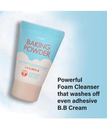 Etude House Baking Powder B.B Deep Cleansing Foam 1 fl.oz.(30ml) | Small Travel size Perfect Cleansing Wash | Removes Pore Waste and Dead Skin Cells - Buy Online on GoSupps.com