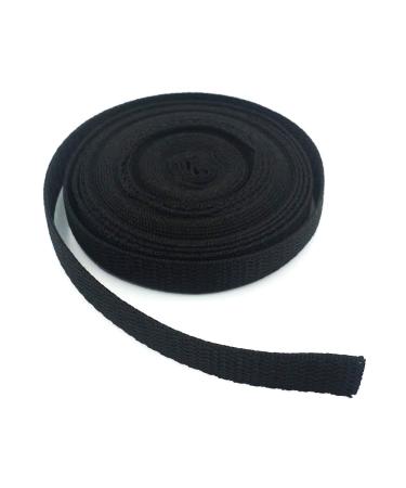 Bluemoona Polypropylene Webbing Belt Strap Buckle Strapping Black 12MM 1/2"