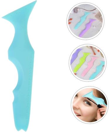Luxshiny Silicone Beauty Ruler Travel Mascara Multi Tool Lash Applicator Silicone Eyeliner Aid Lipstick Wearing Aids Lipstick Drawing Aid Blue Eyeshadow Aids Lipstick Makeup Tool Portable 15X4.15CM Blue - Buy Online on GoSupps.com