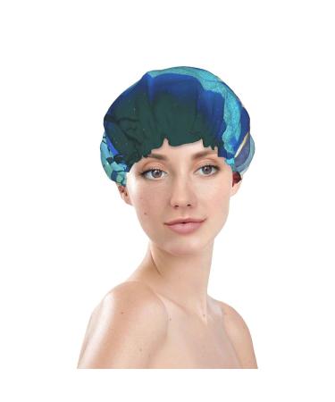Guitar Girl Printed Shower Cap - Waterproof Bath Cap for Women - Fits All Head Sizes and Hair Textures - Buy Online on GoSupps.com