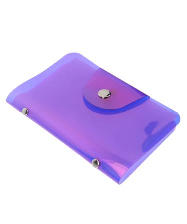 Housoutil Nail Art Card Holder Nail Template Organzier Nail Art Plate Bag Rectangular Nail Shell Stamp Template Holder Nail Art Stamp Plate Holder Nail Stamp Bracket As Manicure Purple 19x14.5cm Purple