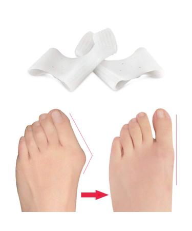 2 Pairs Bunion Wraps & Toe Spacers - Adjustable Splint Splits for Pain Relief | Protectors for Broken Toes & Bunion Braces - Buy Online on GoSupps.com
