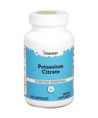 Vitacost Potassium Citrate - 99 mg - 180 Capsules