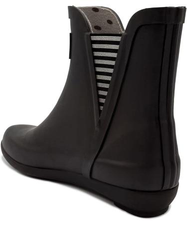 LONDON FOG Women's Piccadilly Rain Boot 8 Black - Stylish Waterproof Footwear - Buy Online on GoSupps.com