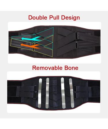 Breathable Mesh Back Support Brace for Men & Women | Magnetic Therapy Waist Trimmer | Lumbar Support Belt for Back Pain Relief and Injury Recovery (M) - Buy Online on GoSupps.com