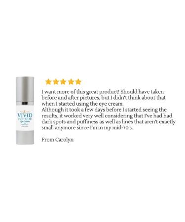 VIVID Peptide Eye Cream with Whitonyl - Dark Circle, Puffiness & Fine Lines Treatment - Buy Online on GoSupps.com