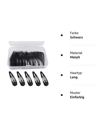 50 Pieces Black Metal Hair Clips for Girls & Women - 5 cm Mini Hair Clips - Best for Children & Adults - Buy Online on GoSupps.com