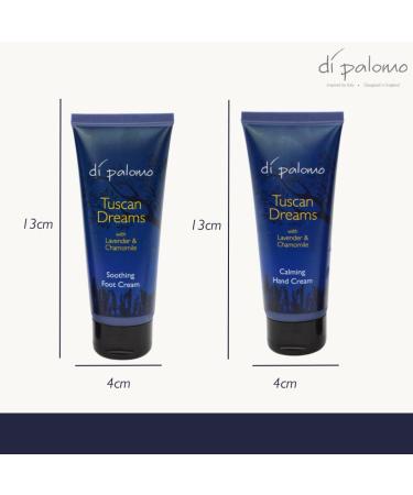 Di Palomo Vegan Tuscan Dreams Moisturising Sleep Duo. Calming Hand Cream & Soothing Foot Cream for Women. Moisturising Skin Care. Lavender & Chamomile for Anxiety Relief & Sleep Aid. Vegan Gift Set. - Buy Online on GoSupps.com