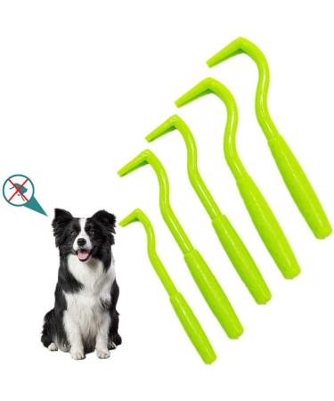 Tranquilique 5 PCS Tick Remover Tick Remover Tools for Dogs Cats Humans Flea Treatment Cat Entire Head & Body Pain-Free Tick Remover for Professional & Home 1.93+2.44+2.5inch 5/Pcs green - Buy Online on GoSupps.com