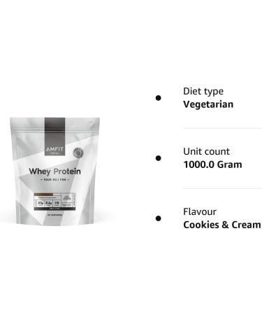 Amfit Nutrition Whey Protein Powder Vanilla Flavour 75 Servings 2.27 kg - Amazon Brand - Buy Online on GoSupps.com