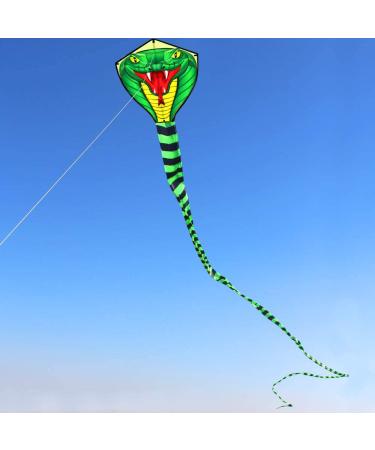 HENGDA KITE Large Power Snake Kite - 26 Ft Flying Line Outdoor Fun Sports - Buy Online on GoSupps.com