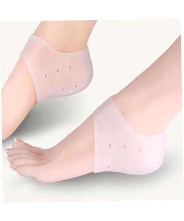 Beavorty 1 Pair Sock Heel Protectors Heel Cups high Heel Sock Insoles for Plantar Silicone Gel Sleeve Socks Heel Guards Heel Socks Protectors Lotion White moisturizing Socks - Buy Online on GoSupps.com