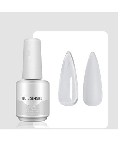 TEEROVA 5 in 1 Builder Gel for Nails - 15ml Builder Base Strengthening Gel UV/LED Nail Polish Gel Hard Gel for Manicure Repair Nail Extension Nail Strengthen Nail Art Decoration (Clear) - Buy Online on GoSupps.com