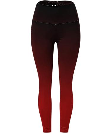 Sexy Red Bow Tie High Waist Workout Leggings | Butt Lift Yoga Pants | Medium - Buy Online on GoSupps.com