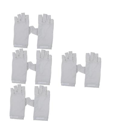 FRCOLOR 4 Pairs Gloves Women's Fabric Fingerless