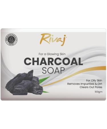 Rivaj Charcoal Soap 100g. With activated charcoal that pulls the unwanted excessive oil & removes dirt within your pores leaving your skin fresh smooth and oil free. - Buy Online on GoSupps.com