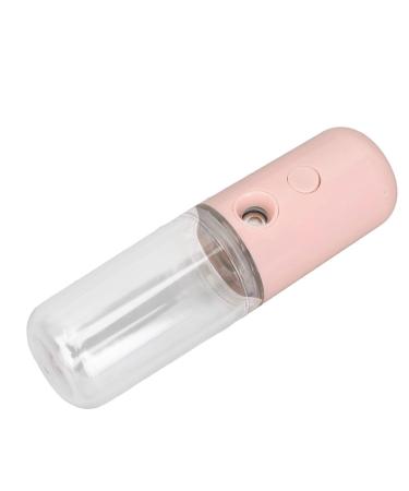 Face Nano Mist Sprayer 50ml Capacity USB Charging ABS Shell Handy Mist Sprayer for Home (Light Pink)