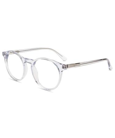 Firmoo Computer Blue Light Blocking Glasses Women/Men Anti Glare Lens and Light Frame Clear 0.0 x