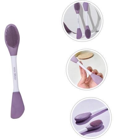 SOESFOUFU Scrub Scrubber Clay Brush Tool Facial Scrub Mud Cleanser Brush Silicone Brush Applicator Brush Cleansing Brush Washbasin Detergent Plastic Double Head - Buy Online on GoSupps.com