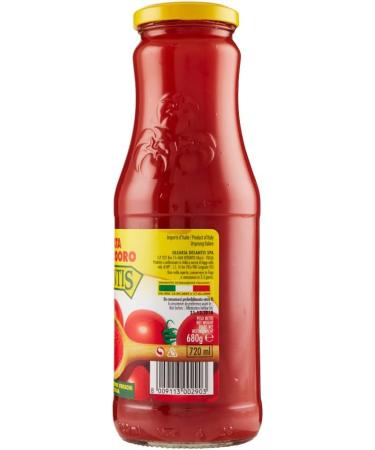  Italian Gourmet E.R. Desantis Passata di Pomodoro Tomato Pasta 100% Italian Sauce 680 g + Italian Gourmet Pulp 400 g Pack of 12 - Buy Online on GoSupps.com