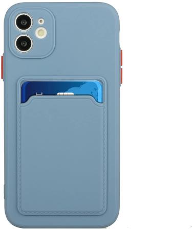 Tivenfezk Nadoli iPhone 15 Silicone Case | Ultra Thin Shockproof Wallet Cover | Scratch-Resistant TPU with Credit Card Holder - Gray - Buy Online on GoSupps.com
