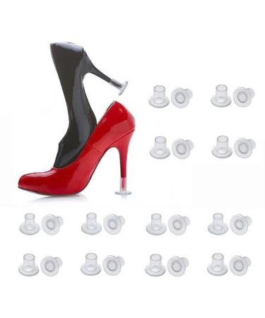 2pcs Women Anti-slip Soft PVC High Heel Protectors Shoes Heel Cover Stopper  for Modern Latin Dancing Training Props