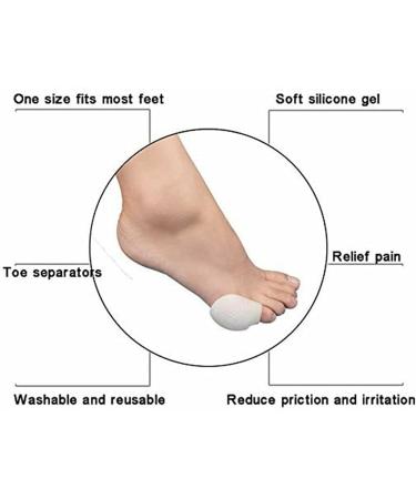 Pedimend Tailor Bunion Relief Gel Pads - 4 PCS Small Toe Separator & Pinky Toe Straightener | Bunionette Protection Sleeve - Buy Online on GoSupps.com