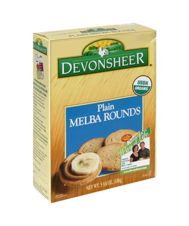 Devonsheer Large Plain Melba Rounds, 5.25-Ounce Boxes (Pack of 12)