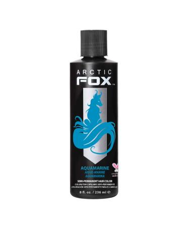 ARCTIC FOX Vegan and Cruelty-Free Semi-Permanent Hair Color Dye (8 Fl Oz  AQUAMARINE) 8 Fl Oz (Pack of 1) Aquamarine