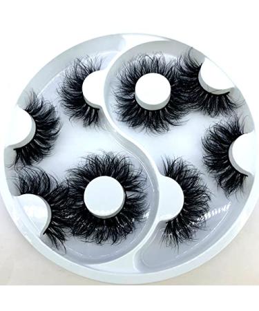 Buy HBZGTLAD 2021 25mm 3D Faux Mink Hair Cross False Eyelashes - 5 Pairs of Long Handmade Thick Eye Lashes for Stunning Makeup - International Shipping Available - Buy Online on GoSupps.com