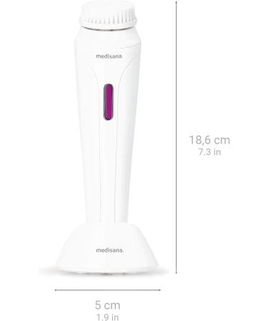 Medisana FB 885 Electric Facial Cleaning Brush - Deep Pore Cleansing 4 Attachments Timer & Auto Switch-Off - Ideal for All Skin Types - Buy Online on GoSupps.com