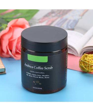 Natural Arabica Coffee Body Peeling | Moisturizing Anti-Cellulite & Acne Treatment with Dead Sea Salt & Almond Oil - Buy Online on GoSupps.com