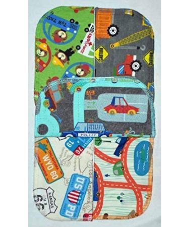 Set of 5 Zoom Zoom 2 Ply Printed Flannel 8x8 Inches - Soft and Cozy Flannel Cloths - Buy Online on GoSupps.com