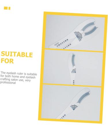 POPETPOP 10pcs Eyelash Measuring Ruler Lash Tools Lash Length Measuring Tool Eyelash Ruler Card Mascara Curly - Buy Online on GoSupps.com