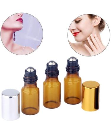 Buy Hongyupu Silver Glass Roller Bottles for Essential Oils - Perfect for Travel & Home Use - International Shipping Available - Buy Online on GoSupps.com