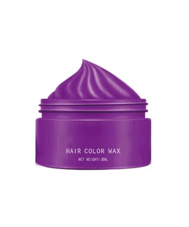 Temporary Natural Hair | Coloring Mud Hair Wax Color | Hairstyle Cream Color Wax | Hair Color Wax | Color Hair Wax Temporary | Versatile Hair Color Wax, wax for men's hair (Purple, 30ml)