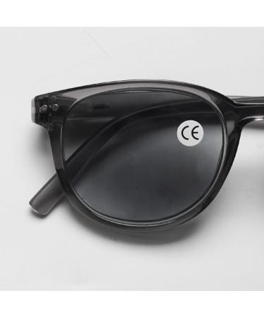 Lanomi Rectangle Reading Glasses with Sun Protection | Prescription Sunglasses for Men & Women | Lightweight 2.0x Outdoor Visual Aid Gray Color - Buy Online on GoSupps.com