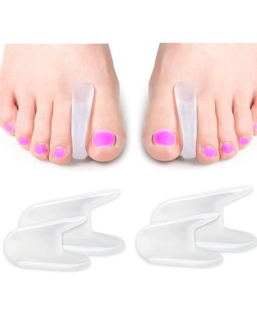 Gel Hallux Valgus toe spreader toe correction toe separator silicone 4x toe separator silicone-reduced loads silicone toes spacers for overlapping toes - Buy Online on GoSupps.com