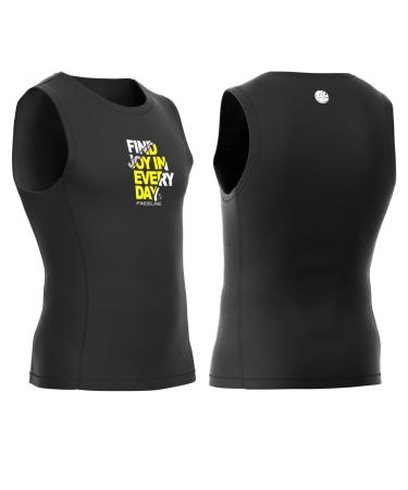 Mens Wetsuit Vest 2mm Premium Neoprene Wetsuit Top Sleeveless Surfing Canoeing Scuba Diving Vest black Large