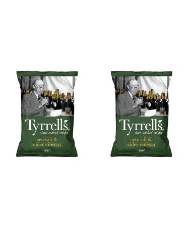 Tyrrells Sea Salt & Cider Vinegar slow-cooked crisps 150 (Pack of 2) Sea Salt & Cider Vinegar 150 g (Pack of 2)