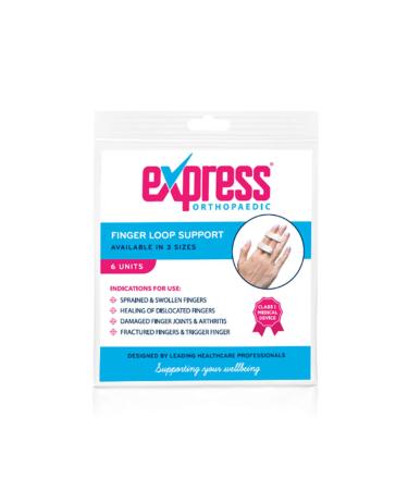 Express Orthopaedic Finger Loop Support Straps - Pack of 6 - Medically Approved - 2cm Width - Buy Online on GoSupps.com