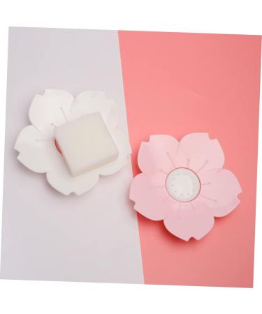 Ciieeo 6 Pcs Flower Shaped Soap Dish Shower Soap Dish Bath Soap Holder Silicone Containers Flower Soap Soapdish Bathroom Soap Holder Soap Storage Plate Soapbox Pink Cute Child Soap Tray - Buy Online on GoSupps.com