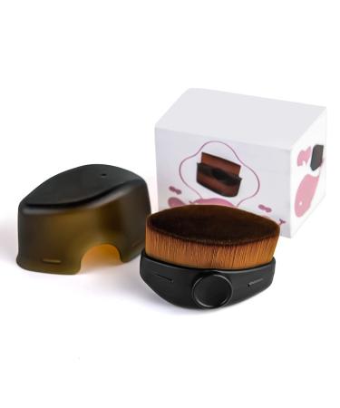 Portable Hexagon Foundation Makeup Brush with Storage Case - Blending Liquids and Powders for Flawless Cosmetics Application - Buy Online on GoSupps.com