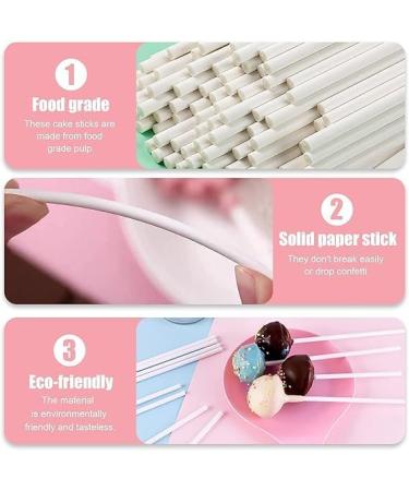 100PCS Cake Pop Sticks Paper Lollipop Sticks Cake Pop Sticks Lollipop Sticks for Lollipops Cake Pops Candies Chocolates Cookies (5.9inche Colorfur) 100pcs 5.9inche Colorfur - Buy Online on GoSupps.com