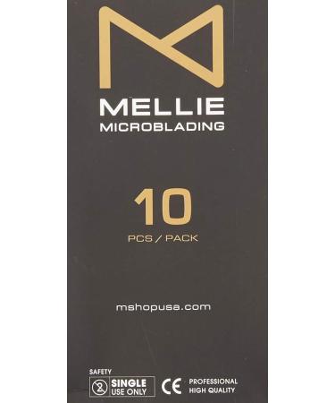 Buy M PACK of 10 Mellie's Signature Microblading Disposable Pen - Sterile U Shape .18mm with Sharp Blade & Non-Slip Grip - Perfect for Microblading Needles - International Shipping Available - Buy Online on GoSupps.com