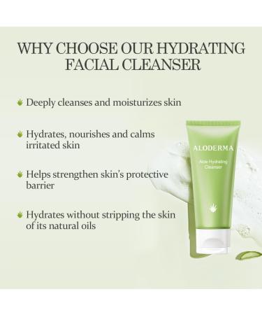 Aloderma Aloe Cleanser Set 2 Pieces - Hydrating Cleanser Brightening Cleanser - Buy Online on GoSupps.com
